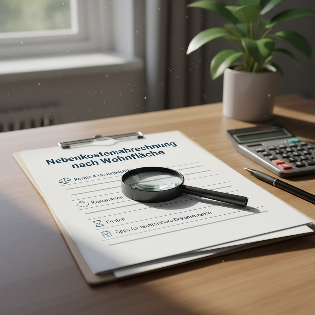 Betriebskostenabrechnung nach Wohnfläche richtig umsetzen