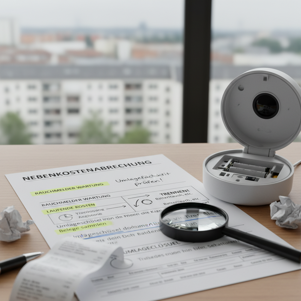 Rauchmelder-Wartung in Betriebskostenabrechnungen korrekt umlegen