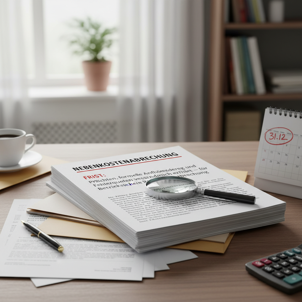 Nebenkostenabrechnung Frist und Pflichten