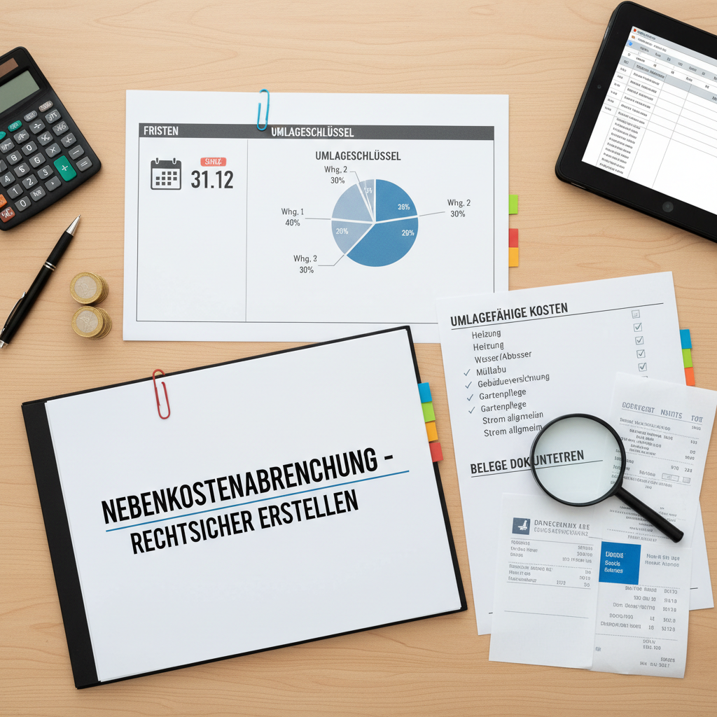 Nebenkostenabrechnung für Vermieter rechtssicher erstellen
