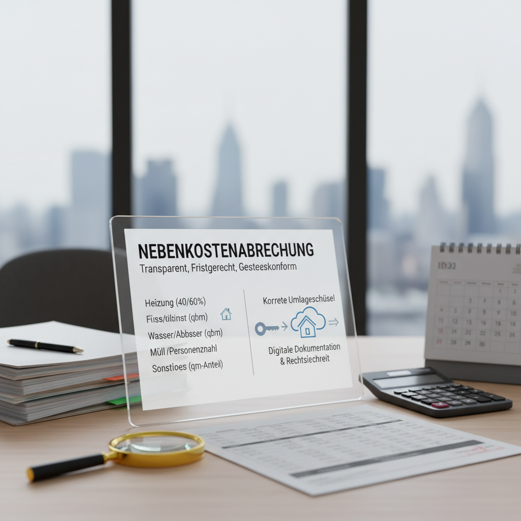 Rechtssichere Nebenkostenabrechnung erstellen lassen